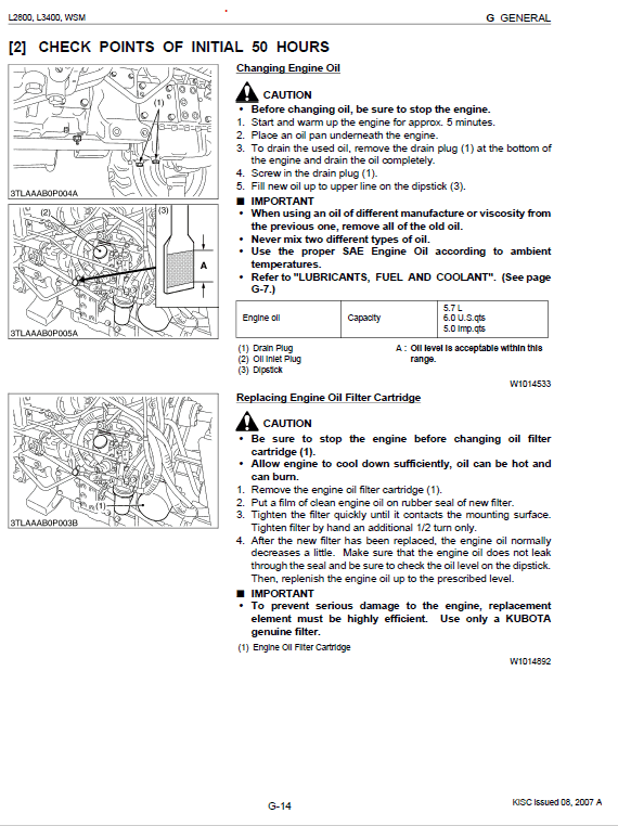 Kubota L2800, L3400 Tractor Workshop Service Manual PDF manual preview page 507