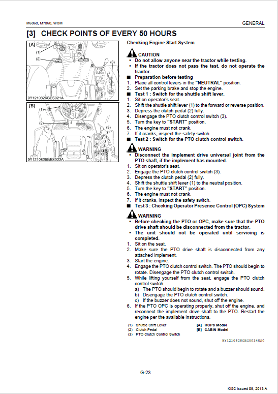Kubota M6060, M7060 Tractor Service Manual PDF manual preview page 287