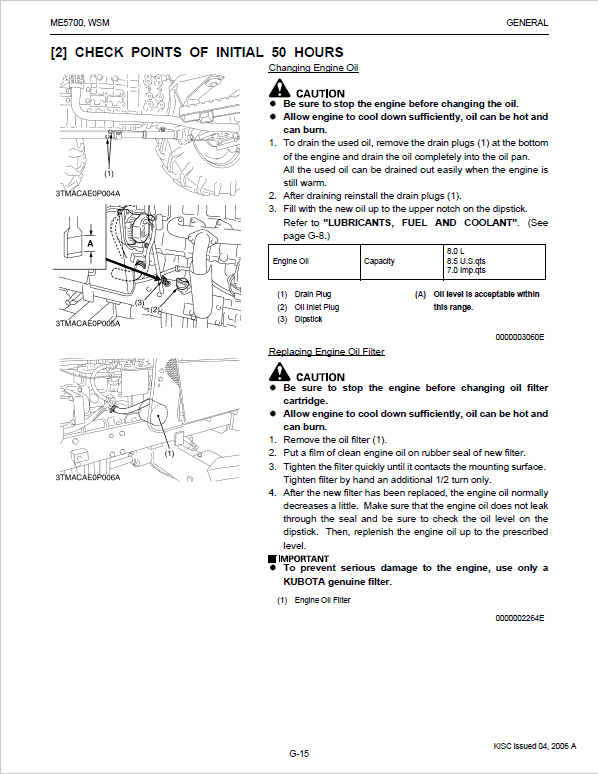 Kubota ME5700 Tractor Workshop Service Manual PDF manual preview page 282