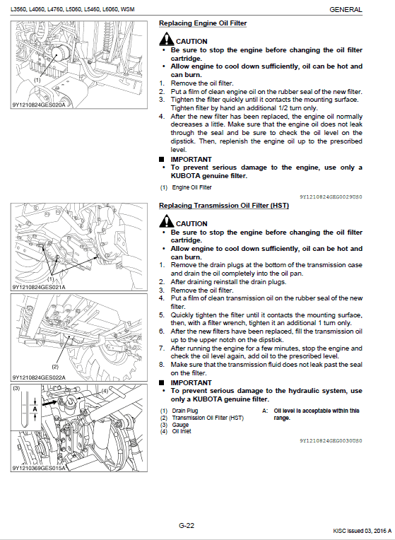 Kubota L3560, L4060, L4760, L5060, L5460, L6060 Tractor Manual PDF manual preview page 477