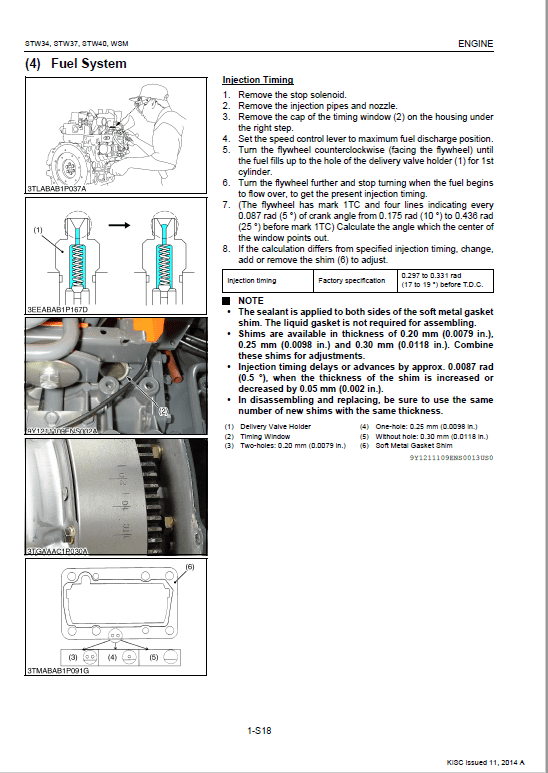 Kubota STW34, STW37, STW40 Tractor Service Manual PDF manual preview page 238