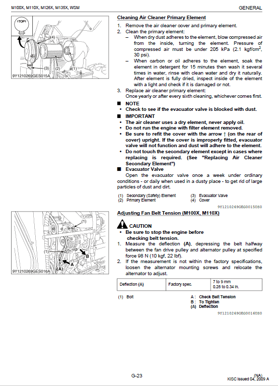 Kubota M100X, M110X, M126X, M135X Tractor Workshop Manual PDF manual preview page 436