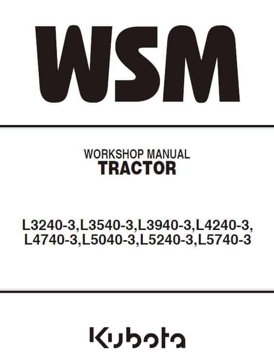 Kubota L4740-3, L5040-3, L5240-3, L5740-3 Workshop Repair Manual PDF manual preview page 218