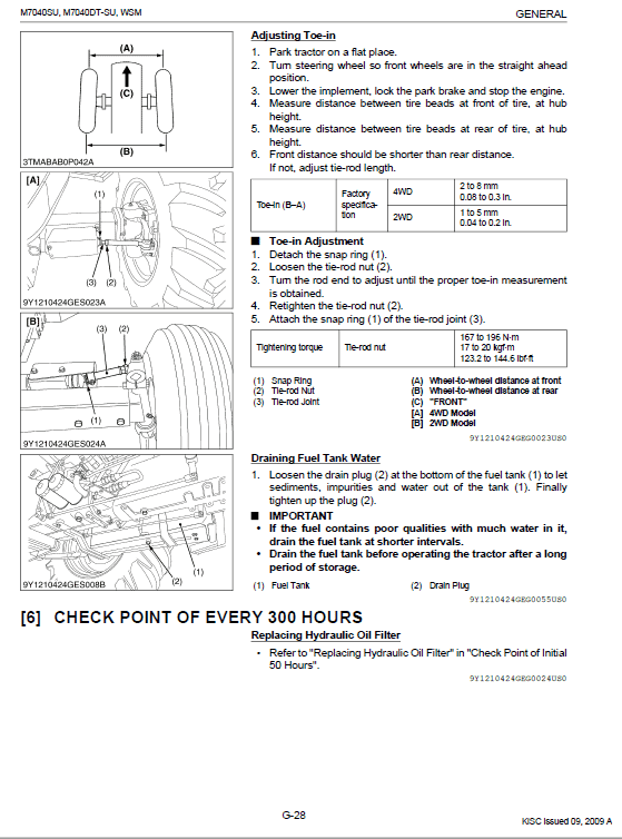 Kubota M7040SU Tractor Workshop Service Manual PDF manual preview page 409