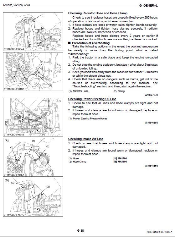 Kubota MX4700, MX5100 Tractor Workshop Service Manual PDF manual preview page 453