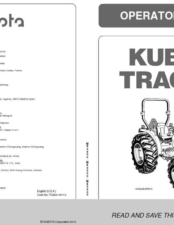 Kubota MX5200 Tractor Workshop Repair Manual PDF manual preview page 163