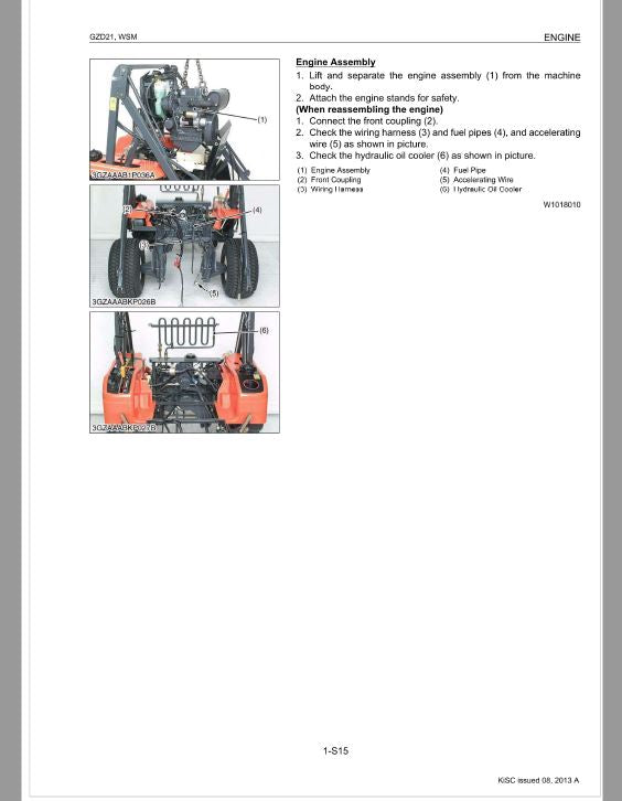 Kubota GZD21 Zero Turn Mower Workshop Repair Manual PDF manual preview page 130