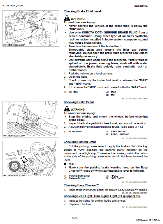 Kubota RTV-X1100C Utility Vehicle Workshop Service Manual PDF manual preview page 359