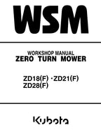Kubota ZD18F, ZD21F, ZD25F, ZD28F Mower Workshop Repair Manual PDF manual preview page 70