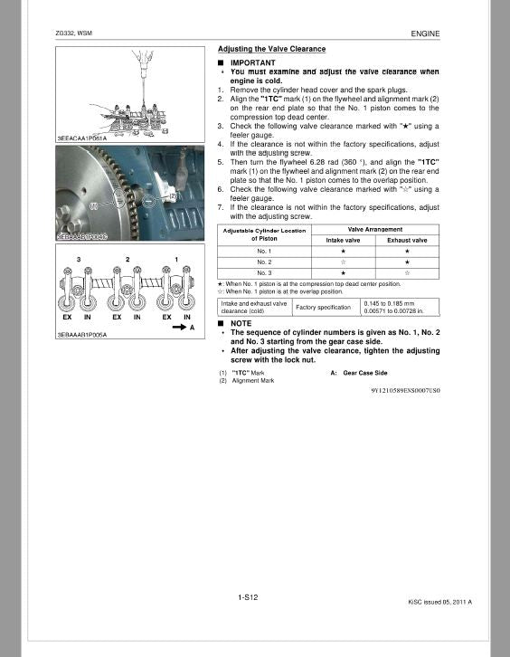 Kubota ZG332 Zero Turn Mower Workshop Repair Manual PDF manual preview page 40