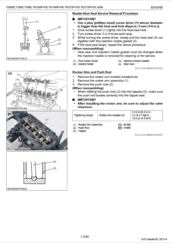 Kubota F2690, F2690E, F3990 Front Mower Workshop Manual PDF manual preview page 588