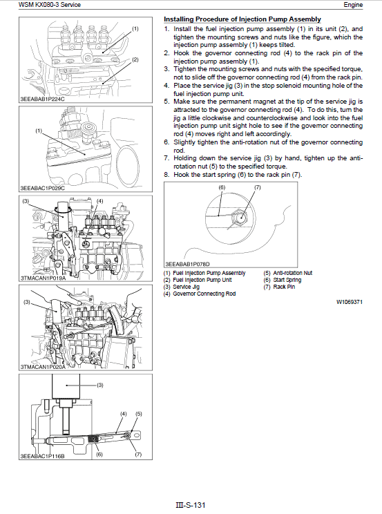 Kubota KX080-3 Excavator Workshop Service Manual PDF manual preview page 715