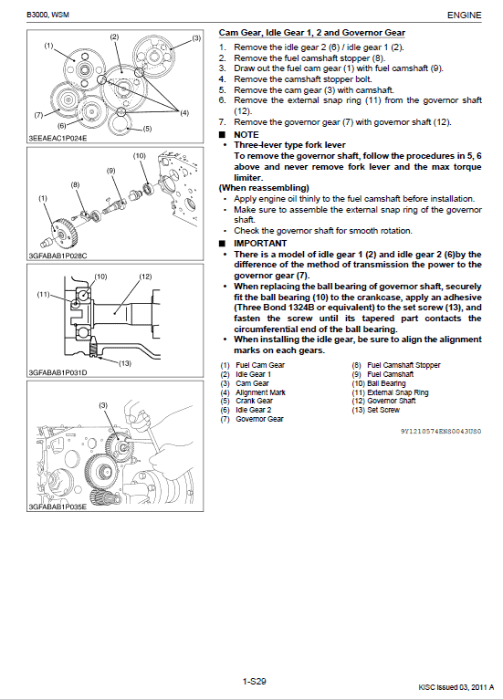 Kubota B3000, B3000-AUS Tractor Workshop Service Manual PDF manual preview page 670
