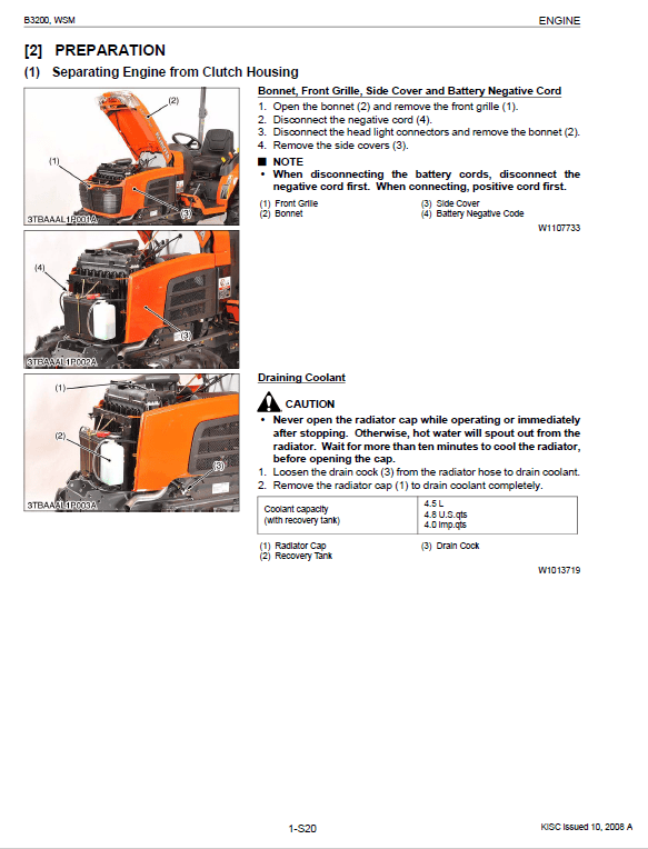 Kubota B3200 Tractor Workshop Service Manual PDF manual preview page 665