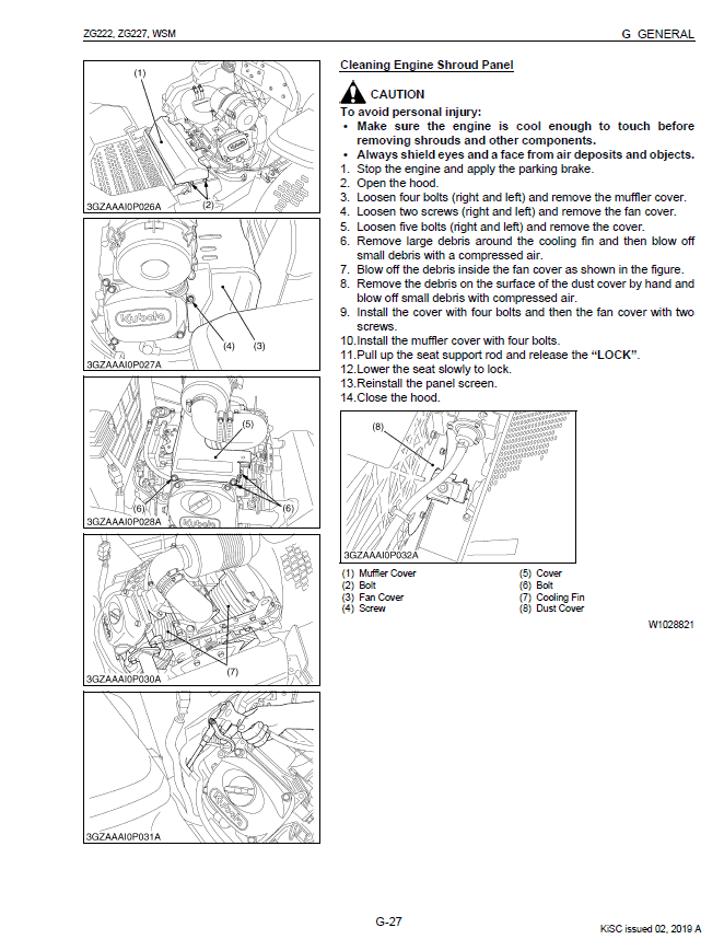 Kubota ZG222, ZG222S, ZG227 Mower Workshop Service Manual PDF manual preview page 536