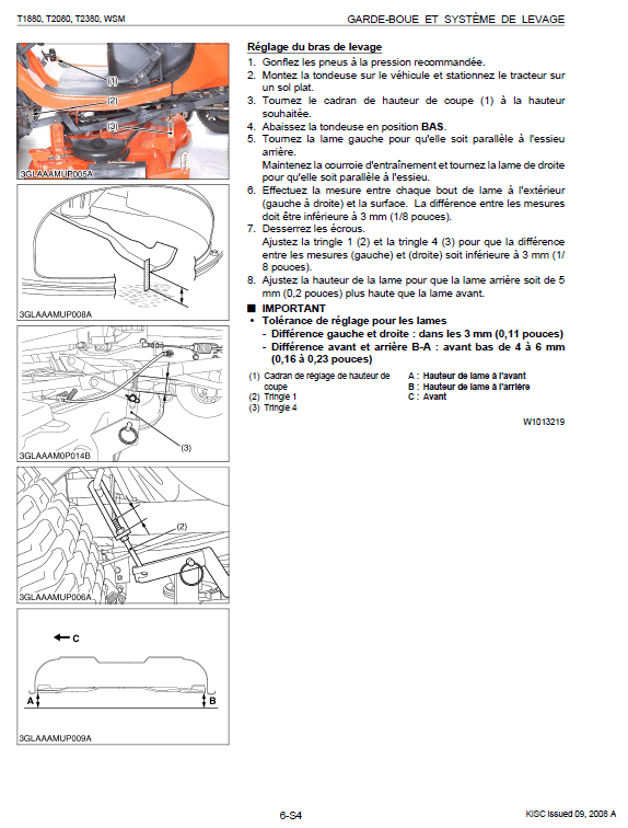 Kubota T1880, T2080, T2380 Tractor Mower Workshop Repair Manual PDF manual preview page 546