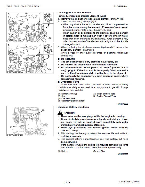 Kubota B1710, B1710D, B2110, B2110D, B2110DB, B2110HDB Tractor Manual PDF manual preview page 318
