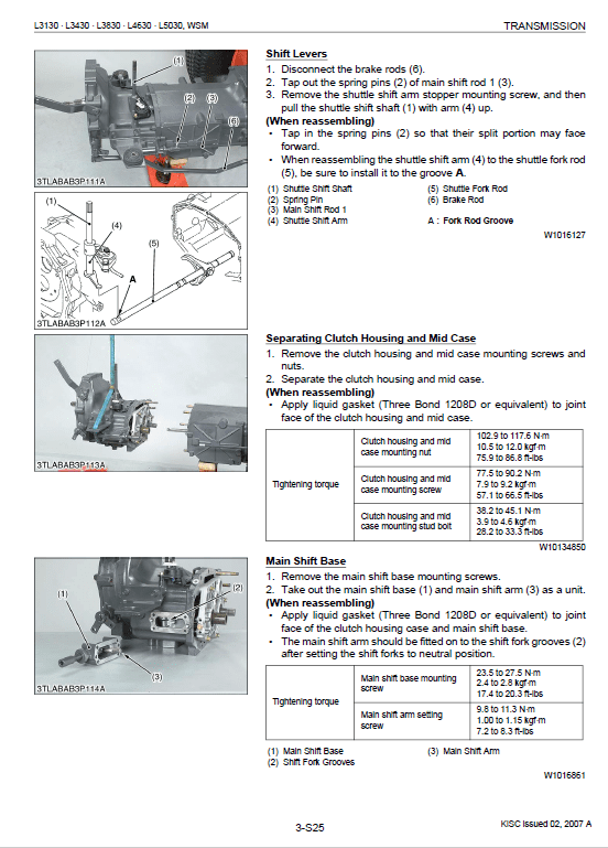 Kubota L3130, L3430, L3830, L4330, L4630, L5030 Tractor Workshop Manual PDF manual preview page 493