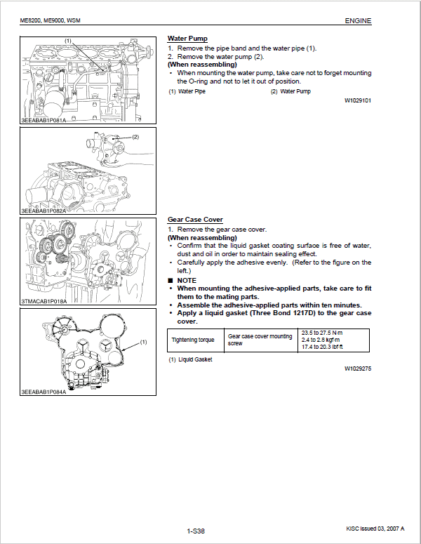 Kubota ME8200, ME9000 Tractor Workshop Service Manual PDF manual preview page 278