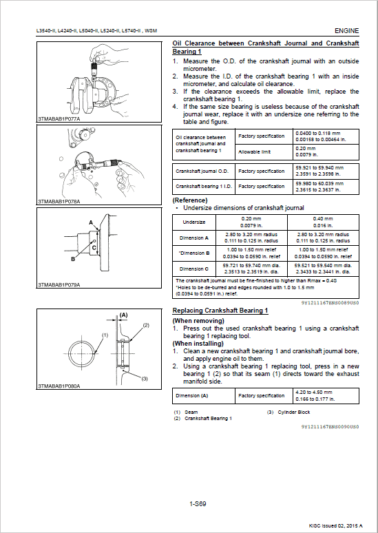 Kubota L3540-II, L4240-II, L5040-II, L5240-II, L5740-II Tractor Service Manual PDF manual preview page 244