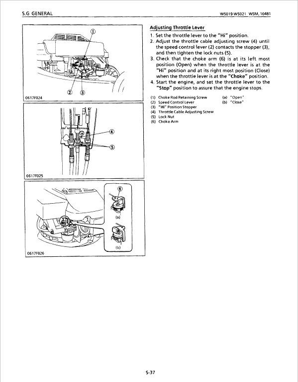 Kubota W5019, W5019-P, W5019-PC, W5019-T, W5019-TC Mower Service Manual PDF manual preview page 249