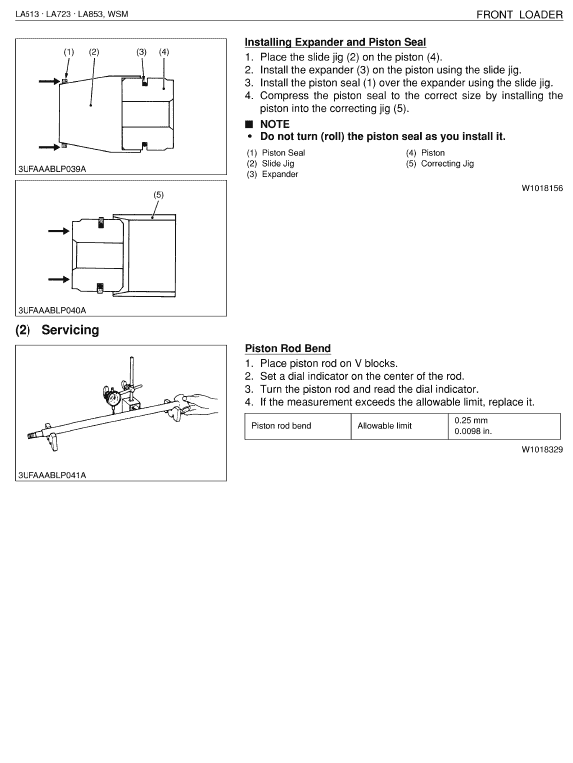 Kubota LA513, LA723, LA825 Front Loader Workshop Manual PDF manual preview page 470
