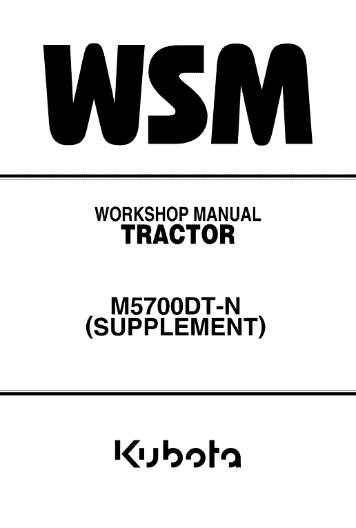 Kubota M4900, M5700 Tractor Workshop Service Manual PDF manual preview page 426