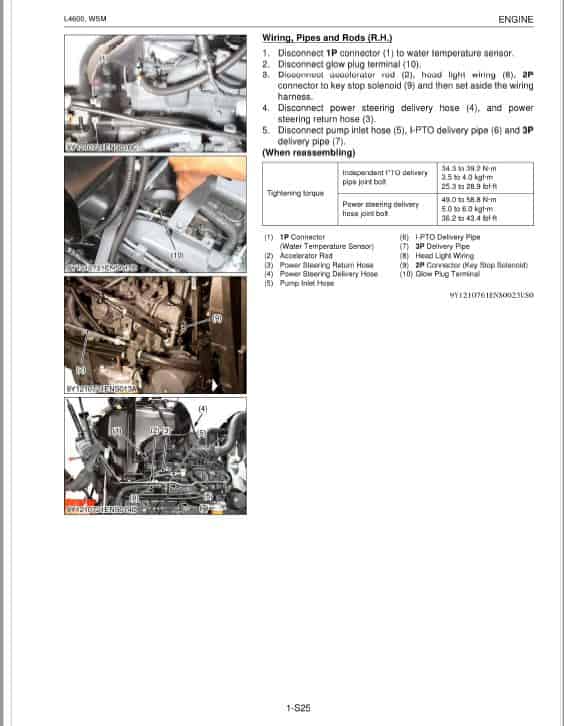 Kubota L4600 Tractor Workshop Repair Manual PDF manual preview page 204