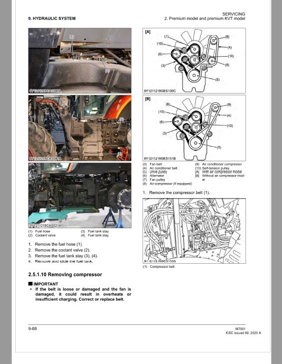 Kubota M7-131, M7-151, M7-171 (Standard & Premium) Tractor Workshop Repair Manual PDF manual preview page 16