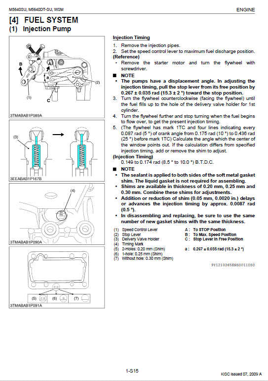 Kubota M5640SU Tractor Workshop Service Manual PDF manual preview page 432