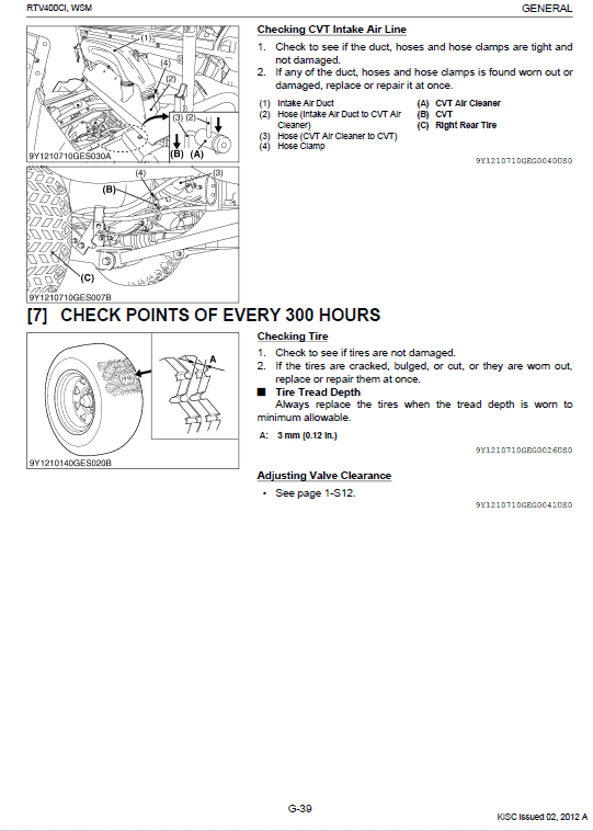 Kubota RTV400CI Utility Vehicle Workshop Service Manual PDF manual preview page 386