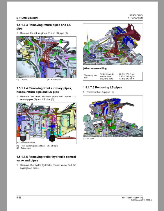 Kubota M7-132, M7-152, M7-172 Tractor Workshop Repair Manual PDF manual preview page 36