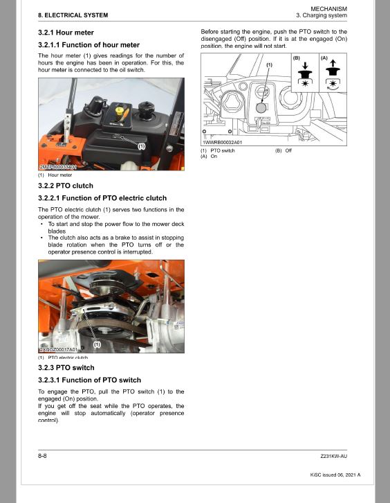 Kubota Z231JW-AU Zero Turn Mower Workshop Repair Manual PDF manual preview page 81