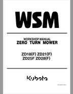Kubota ZD18F, ZD21F, ZD25F, ZD28F Mower Workshop Repair Manual PDF manual preview page 71