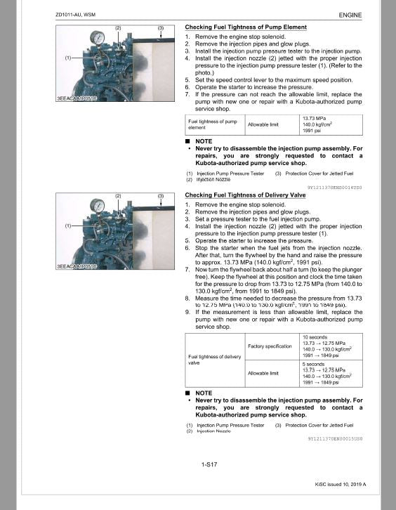 Kubota ZD1011-AU Mower Workshop Repair Manual PDF manual preview page 66
