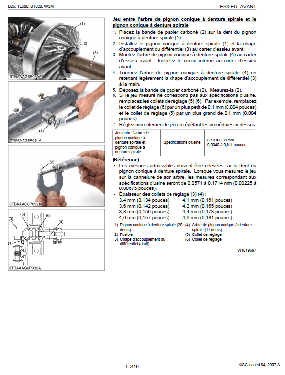 Kubota B26, TL500, BT820 Tractor Loader Workshop Manual PDF manual preview page 630