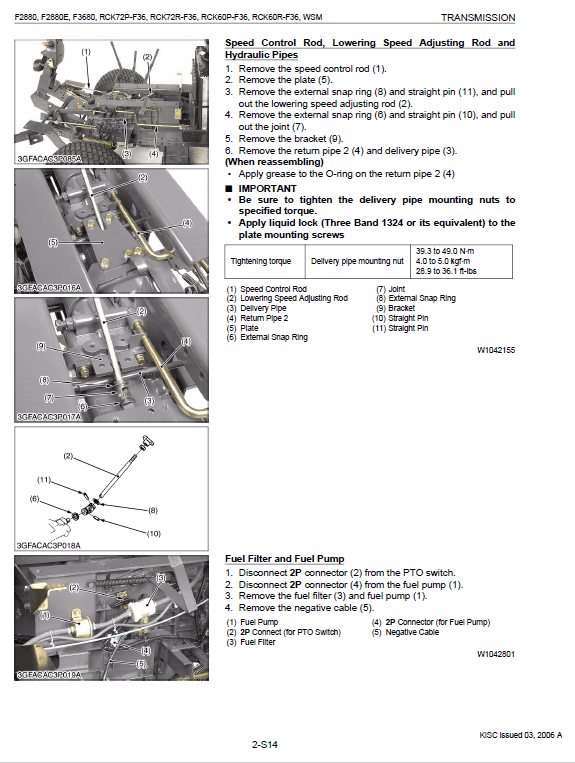 Kubota F2880, F2880E, F3680 Front Mower Workshop Service Manual PDF manual preview page 584