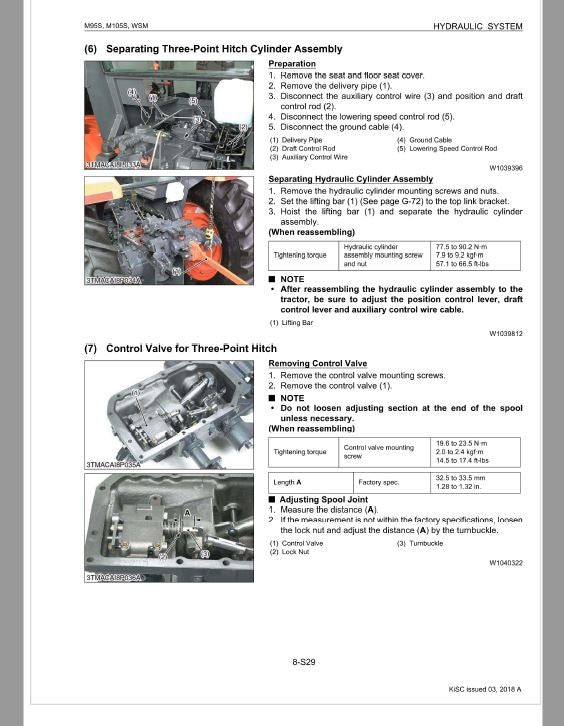 Kubota M95S, M105S Tractor Workshop Repair Manual PDF manual preview page 32