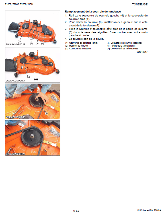 Kubota T1880, T2080, T2380 Tractor Mower Workshop Repair Manual PDF manual preview page 547