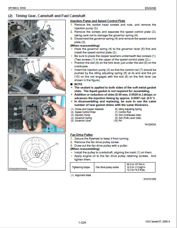 Kubota GR1600-II Riding Mower Service Manual PDF manual preview page 259