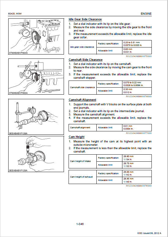 Kubota B2420 Tractor Service Manual PDF manual preview page 314