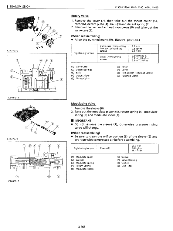 Kubota L2900, L3300, L3600, L4200 Tractor Workshop Manual PDF manual preview page 504
