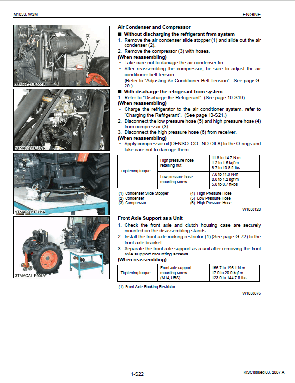 Kubota M105S Tractor Service Manual PDF manual preview page 299