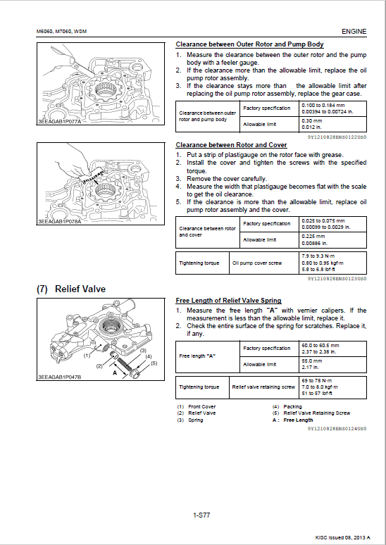 Kubota M6060, M7060 Tractor Service Manual PDF manual preview page 289