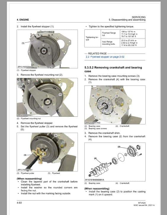 Kubota RTV520 Utility Vehicle Workshop Repair Manual PDF manual preview page 190