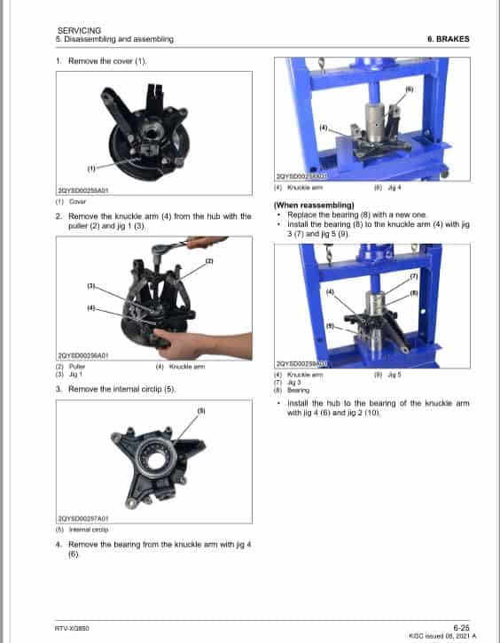 Kubota RTV-XG850 Utility Vehicle Workshop Repair Manual PDF manual preview page 185
