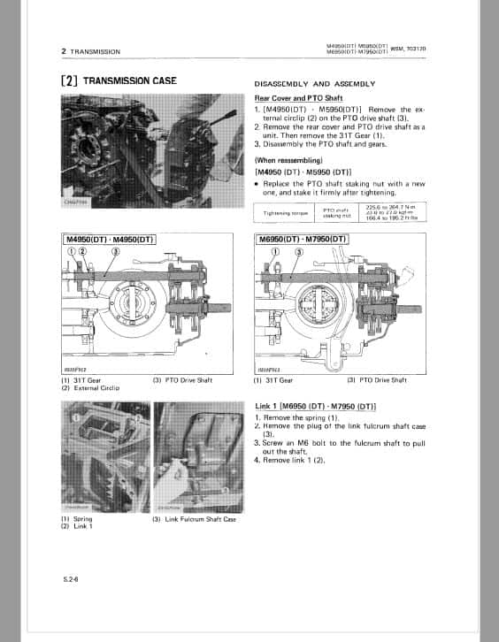 Kubota M4950DT, M5950DT, M6950DT, M7950DT Tractor Workshop Repair Manual PDF manual preview page 175