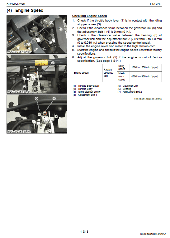 Kubota RTV400CI Utility Vehicle Workshop Service Manual PDF manual preview page 387