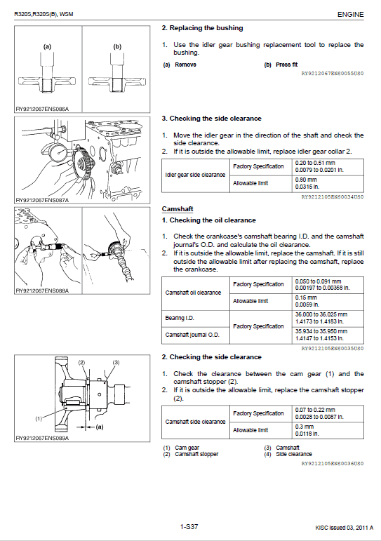 Kubota R320S, R320SB Wheel Loader Workshop Manual PDF manual preview page 382