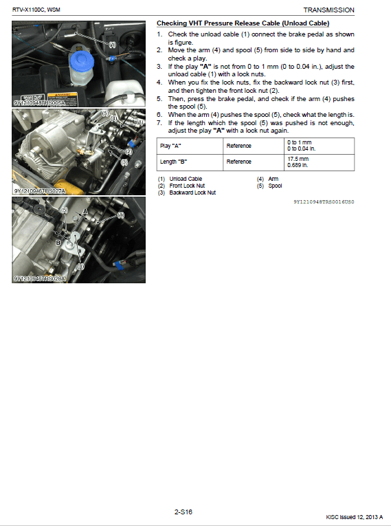 Kubota RTV-X1100C Utility Vehicle Workshop Service Manual PDF manual preview page 361